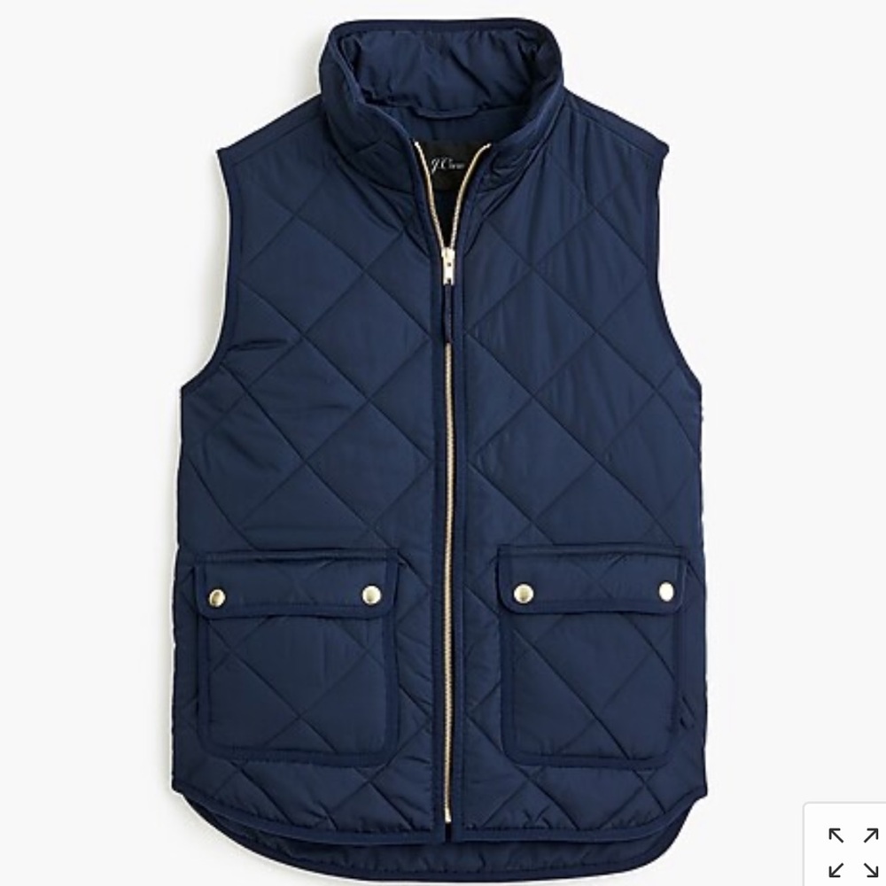 J Crew Black Excursion PrimaLoft Vest, NWT